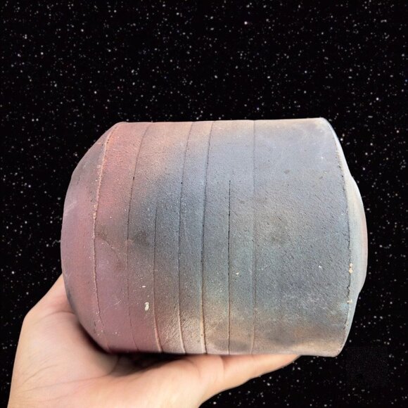 Art Pottery Laura Ross Pottery Vase Stoneware Ceramic Signed Vase Multicolor - Picture 9 of 15